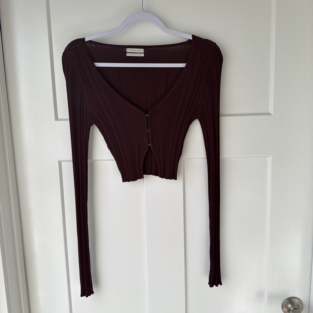 Urban Outfitters Burgundy Crop Top